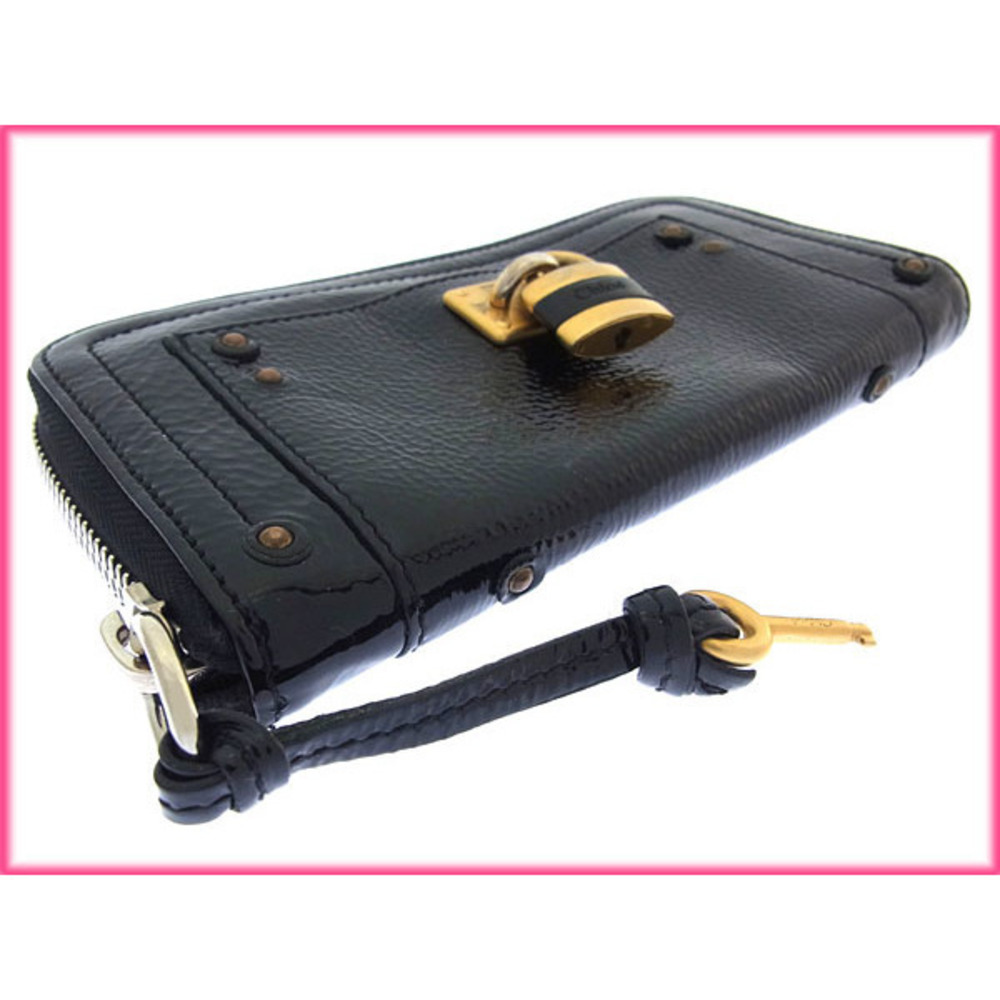 Chloe Wallet Black Battington key long - Picture 3 of 6